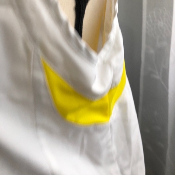 🎄 Champion sport vest jacket  yellow/white SZ S VTG - Picture 6 of 14